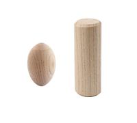 ALCXAZS Agitadores de huevos de Para madera, instrumento Musical percusión manual para recién nacidos, resistente al desgaste, agitador música artesanal DIY, huevos falsos sin rebabas