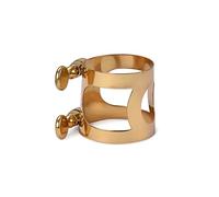 ALCXAZS Ajuste de boquilla de latón para saxofón, sujetador ligadura roscada, abrazadera repuesto viento Para madera Color dorado para principiantes