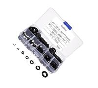 ALCXAZS Anillo de junta de aislamiento con arandelas nailon. Incluye 500 piezas. Amplia gama conexiones eléctricas. Tamaño: M2, M2.5, M3, M4, M5, M6. Junta aislamiento con arandela plana.