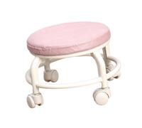 ALCXAZS Banco para el hogar, Asiento bajo con Ruedas, reposapiés, Taburete bajo portátil, increíble Comodidad en Cualquier Entorno, de la Cocina a la Oficina, Taburete para