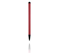 ALCXAZS Bolígrafo Capacitivo de aleación de Aluminio Resistente a los arañazos lápiz Punta Dura lápiz Goma Stylus Pen bolígrafos Pantalla táctil a Prueba Herrumbre, Rojo