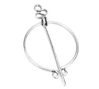 ALCXAZS Broche nórdico vintage impresionante chal penanular abrigo capa broche Pin llamativo acento ventilador MaterialAleación de zinc TamañoAprox. 5,9 X 5,1 X 9 cm / 2,32 2,01 3,54 pulgadas Pin de