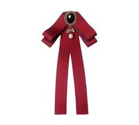 ALCXAZS Broches de pajarita con estilo para ocasiones formales. Ideas de regalos increíbles para bodas, cumpleaños y aniversarios. Colores brillantes para graduaciones, Rojo, 11.5x24cm