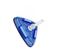 ALCXAZS Cabezal de aspiración para Piscina fácil de Montar con Manguera de presión para aspirar Fuentes de estanques de SPA. Cuerpo de plástico Triangular Transparente para