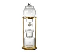 ALCXAZS Cafetera de vidrio para preparar café frío. Disfruta de una experiencia de café Bebidas heladas y momentos relajantes y refrescantes. Cafetera de hielo. Hervidor de