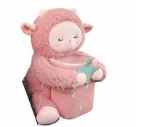 ALCXAZS Caja de papel colgante con diseño de dibujos animados para coche, cajón creativo para coche, con diseño mascota adorable, ideal papelera y cajón almacenamiento, tipo+5