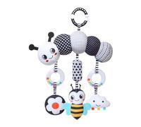 ALCXAZS Campanas de cuna Natural Voice Cots para niños con sonajeros y carrusel que ofrecen una experiencia ambiental excepcional para bebés de 0 a 12 meses, Gusano, 36 x 26 cm