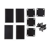 ALCXAZS Carcasa avanzada de aleación de aluminio, carcasa DIY, caja instrumentos PCB, proyecto caja electrónica para diversas aplicaciones, ranuras integradas para sujetar la placa circuito.