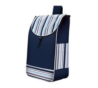 ALCXAZS Carrito de Tienda Plegable, Bolsa de Repuesto con cordón, Carrito para el hogar, Bolsa Repuesto, Flor Negra, Azul Negro, 30x19x55cm