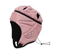 ALCXAZS Casco Suave Ajustable para Portero de fútbol, Transpirable y cómodo para el Campo. Casco de Rugby, Protector Cabeza para Rugby y fútbol, Rosa, 42x20cm
