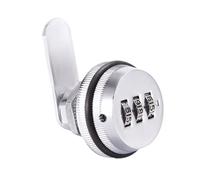 ALCXAZS Cerradura de leva codificada, cerradura de seguridad aleación Zinc para armario Para madera, leva combinada 3 dígitos, combinada Jzk, 19X30mm plata