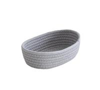 ALCXAZS Cesta de almacenamiento de aperitivos, soporte para frutas, gran capacidad, organizador artículos diversos para bebidas, papelera para cocina, comedor, Gris