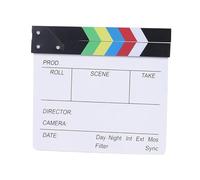 ALCXAZS Claqueta de Cine, Fondo de Video, Director de Cine, tablilla, Escritura y Limpieza fáciles, Lijado Artificial, Director de Profesional, Tablero de, Vistoso, 20x20cm