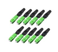 ALCXAZS Conector de Fibra óptica SC de Cabeza Cuadrada para Hotel Oficina, 10 Piezas, Conectores ópticos Red, Piezas Repuesto para reparación Redes