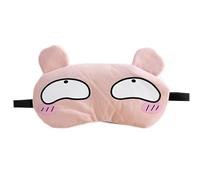 ALCXAZS Cubierta de ojos de dibujos animados a prueba luz antideslizante para mujer venda para los ojos máscaras para dormir flexibles viaje hogar dormitorio Hotel visera, Rosa