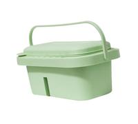 ALCXAZS Cubo multifuncional para pinceles y suministros de arte que integra factores de limpieza efectivos con la funcionalidad de la bandeja de mezcla, Verde, 22.7 x 13.3 x 11.4 cm