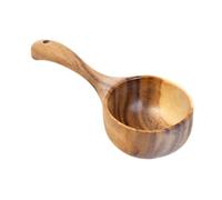 ALCXAZS Cuchara sopera de para Madera y bambú, Ligera, para Servir Agua Salada, té, Multiusos, para Cocina, guisos