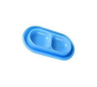 ALCXAZS Cuencos Resistentes y duraderos para Gatos, diseñados con un para Sistema antihormigas, fáciles de Limpiar y Mantener para Alimentar a Gatos de Interior. Juego 2 Cuencos Dobles para Comida
