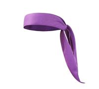 ALCXAZS Diadema de tela de malla antideslizante sólida para aliviar el dolor oído, bufanda deportiva, tocado, absorción sudor, aro para el cabello para hombres y mujeres, Violeta
