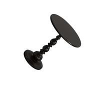 ALCXAZS Elegante mesita de Noche Redonda Que combina funcionalidad Moderna y Belleza Atemporal. La mesita de Noche es pequeña y ocupa Poco Espacio, Negro, S