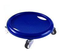 ALCXAZS Entrenador de línea de chaleco eficiente para moldear y mantener una buena Disco muscular abdominal silencioso cuatro ruedas ABS, azul