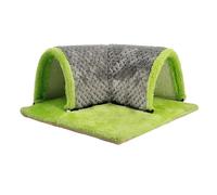 ALCXAZS Escondite para Conejillos de Indias, túneles para Animales pequeños con Cama cálida Que Proporciona un Lugar de Descanso Seguro para hámsteres y Conejillos Indias. Escondite para, Gris