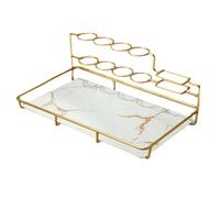 ALCXAZS Estante para Maquillaje y cosméticos, diseñado para Espacios organizados, Multifuncional, con Accesorios para afeitadora, Limpiador Facial y Peine.