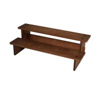 ALCXAZS Expositor de joyas de Para madera 2 niveles, organizador para guardar pendientes, anillos, collares, etc. Estante Para madera resistente para guardar joyas, ideal para niñas, mujeres,