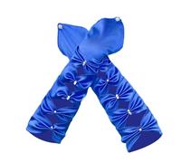 ALCXAZS Guantes Largos de satén para Fiesta, Estilo ópera, sin Dedos, con Diamantes de imitación, Accesorios Novia para Boda, Elegantes Mitones con Gancho para Mujeres y niñas, Elegantes Mitones con