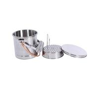 ALCXAZS Herramientas de limpieza de pinceles acero inoxidable con filtro extraíble para una limpieza y secado rápidos todos los suministros pintura. Cubeta para lavar pinceles. Herramientas