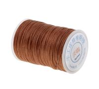 ALCXAZS Hilo trenzado de poliéster encerado 150D para coser cuero, hilo encerado para manualidades y proyectos de bricolaje que no destiñen, cordón reparación costuras, Marrón claro