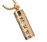 ALCXAZS Joyas de cremación Everyday Comfort, hermoso collar con colgante de urna diseñado para conmemorar a sus seres queridos, caja funeraria, contenedor de almacenamiento,