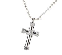ALCXAZS Joyería de cremación Collar de cruz que se puede abrir Collar acero inoxidable Recordando a los seres queridos con estilo Urna conmemorativa cenizas recuerdos maravillosos.