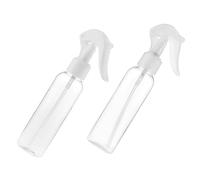 ALCXAZS Juego de 2 botellas con pulverizador de gatillo, ideales para maquillaje en aerosol y para guardarlas en viajes. Envases vacíos y rellenables. Las, 150 ml