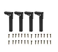 ALCXAZS Juego de patas plegables para armarios de cama, armarios, patas ajustables que ofrecen un soporte excepcional y un estilo único para muebles decoración del hogar, Negro, 250 mm