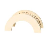 ALCXAZS Juguete versátil para Masticar y trepar. Puente de para Madera para hámster. CREA un hábitat Atractivo. Satisface los instintos Naturales de los, Beige, Escalera en Forma de C
