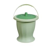 ALCXAZS La solución de bacinilla con cubo urinario para pacientes mayores mejora la comodidad durante la noche. Urinario portátil con jarra para orina, Verde Con Anillo