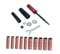 ALCXAZS Lijadora de tambor, manguitos de lijado para taladro eléctrico, husillo lijado para taladro eléctrico, juego lijadora tambor, solución versátil, juego manguitos, prensa mano