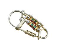 ALCXAZS Llavero personalizado hecho a mano, accesorio para bolsos, mochilas y llaveros, llavero colgante para bolso, cinturón, llaves, herramienta de bolsillo, llave de coche Pascua, abridor botellas,