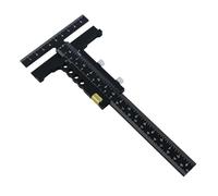 ALCXAZS Medidor de marcado de aleación de aluminio para bricolaje que ofrece precisión de medición y marcado de grado profesional para trabajos de Para, con ajuste fino, 22.9 x 9 cm