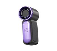 ALCXAZS Mini ventilador portátil Manténgase fresco en cualquier lugar con un ventilador de bolsillo de mano ABS pequeño Mini mano silencioso, gris