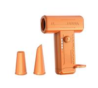 ALCXAZS Mini ventilador secador de pelo con bomba de aire para soplar polvo, ideal para acampar o encender fuego. Equipo multifuncional esencial, naranja