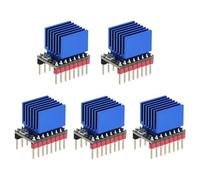 ALCXAZS Módulo controlador de Motor paso a paso TMC2209 V0, 5 uds., con disipador de calor para impresora 3D, modo/DIR, pasos silenciosos con disipador calor