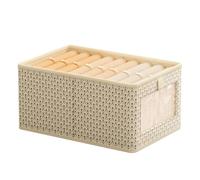 ALCXAZS Organizador de cajones que ahorra espacio para armario, organizadores de ropa y almacenamiento, organizadores y almacenamiento, color crema, 44 * 30 * 20