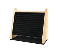 ALCXAZS Organizador de joyas, soporte de Para madera para anillos, expositor pendientes, varios niveles, base estable y duradera, vitrinas para bodas, expositor anillos, organizador joyas, varios