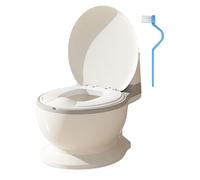 ALCXAZS Orinal infantil cómodo para niños que garantiza comodidad durante el entrenamiento para ir al baño. Diseñado pensando en la limpieza. Orinal, Asiento de PVC gris, 27x39x32cm
