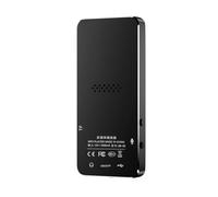 ALCXAZS Pantalla de 1,8 Pulgadas Compatible con Bluetooth MP3 MP4 Reproductor de Radio aleación Zinc Sonido estéreo Suministro música portátil Dormitorio, Negro, 4 GB