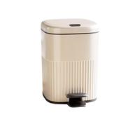 ALCXAZS Papelera de basura que cabe debajo de la encimera y mantiene la cocina limpia y organizada. Papelera pequeña para baño con tapa y pedal.