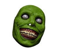 ALCXAZS Para Máscara de Halloween transpirable y aterradora para celebraciones festivas, Para máscara espeluznante, máscaras de miedo resistentes al color, Verde