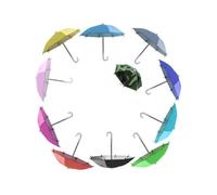 ALCXAZS Paraguas de plástico para Manillar de Bicicletas, Soporte para teléfono, Impermeable, a Prueba Sol, Desmontable, para Exteriores, Decorativo, para Montar en Bicicleta